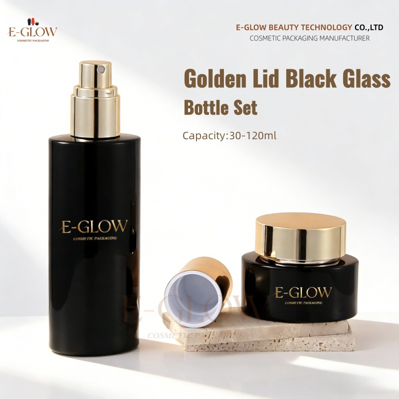 Luxury Skincare Logo - 【Logotipo Personalizado】1 Pieza Envase de Vidrio