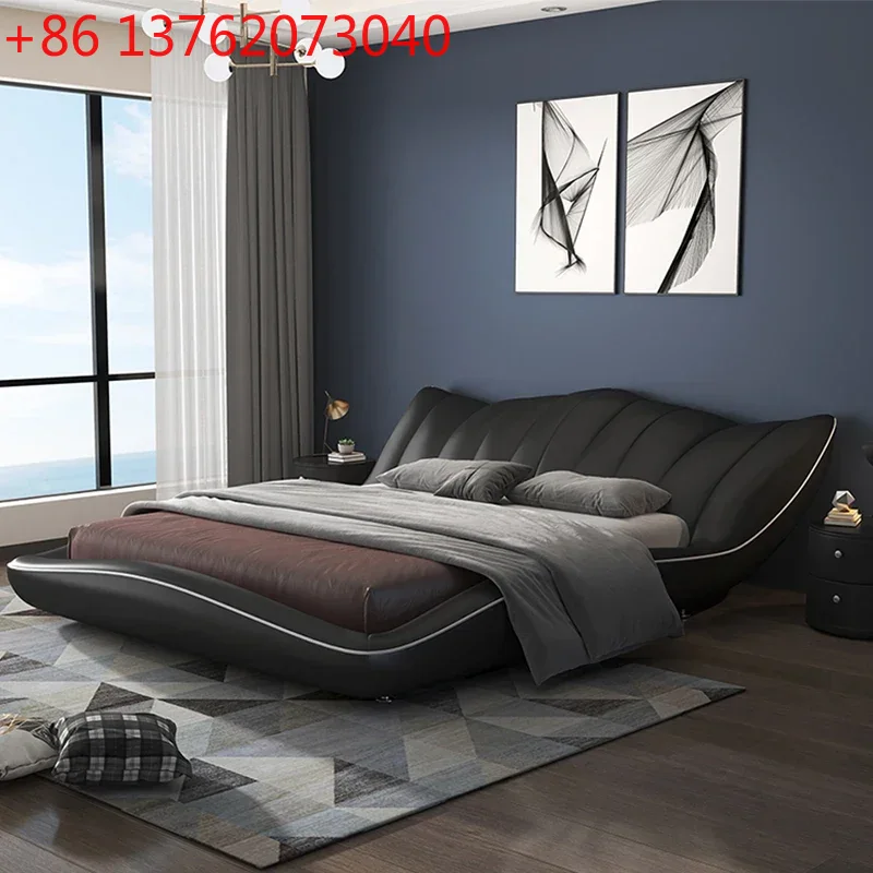 Luxury Skincare Design - Cama Doble de Diseño Sun Black,