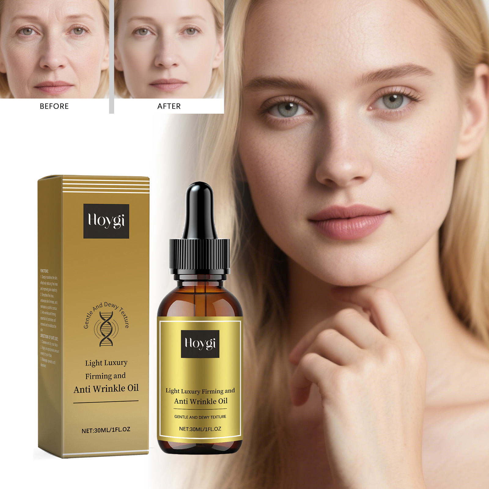 Luxury Skincare Aesthetic - Aceite reafirmante para el cuidado Facial,