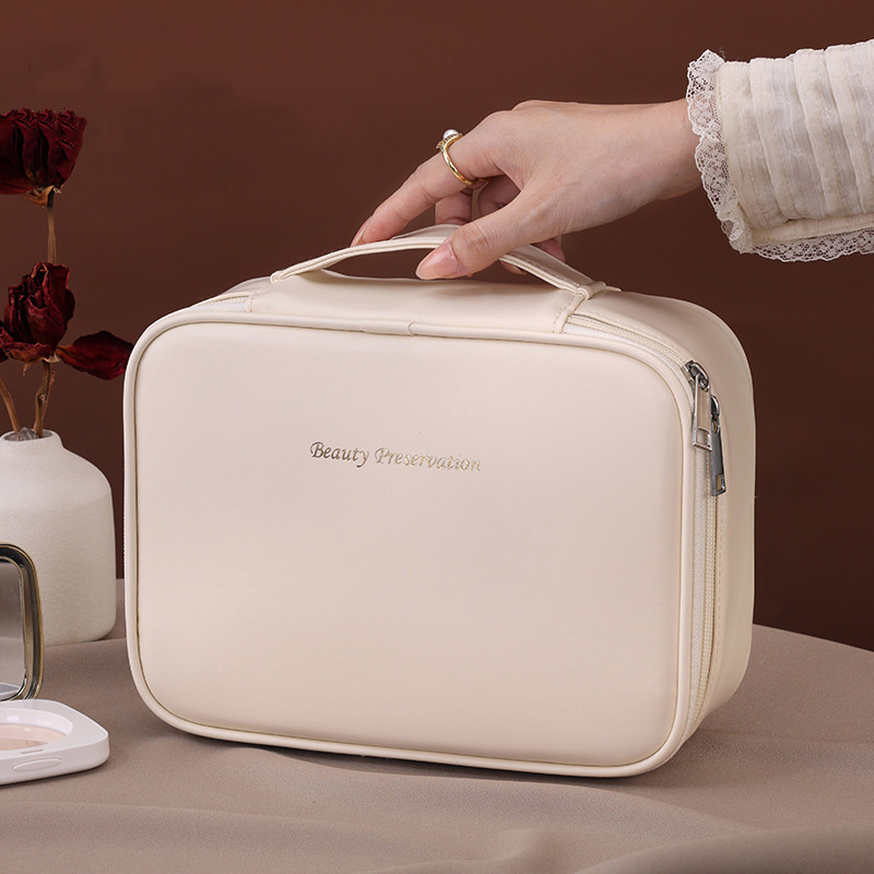 Luxury Skincare Containers - Bolsa de maquillaje de gran capacidad