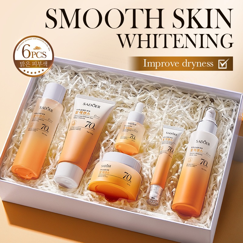 70% arroz hidratante antiarrug - Luxury Skincare Set reseña y precio