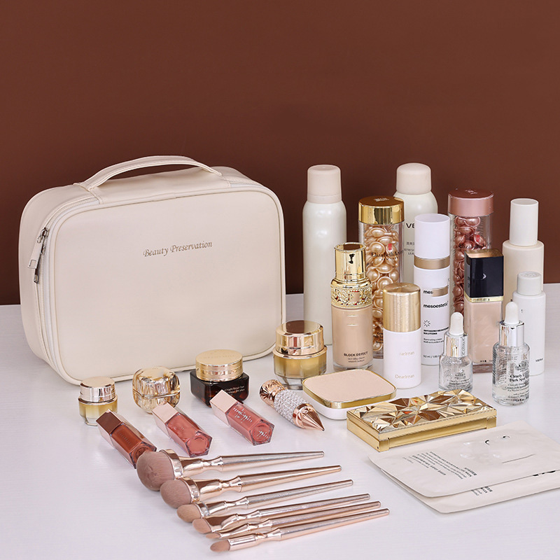 Bolsa de maquillaje de gran ca - Luxury Skincare Containers reseña y precio